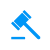 gavel for auction bids icon